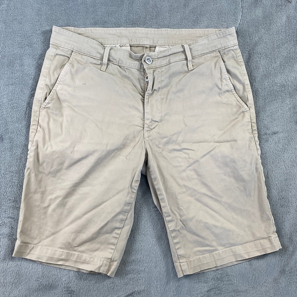 AG Adriano Goldschmied Shorts Mens 33 Tan Griffin Tailored Chino Golf Summer